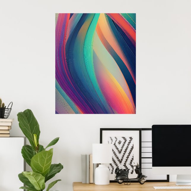 Abstract fractal texture poster (Home Office)