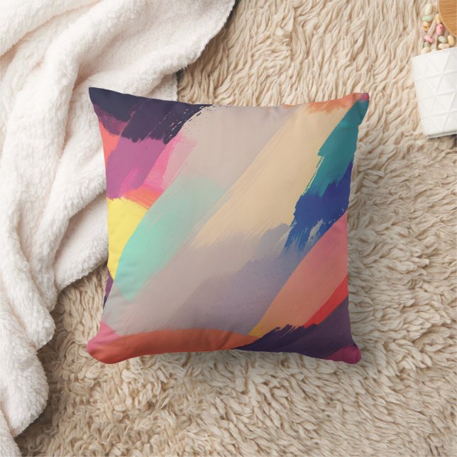 Abstract fractal texture throw pillow (Blanket)