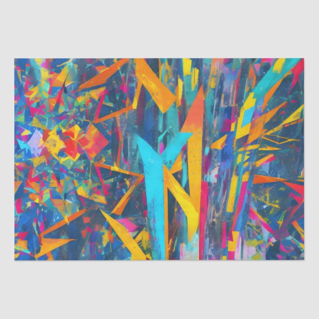 Abstract fractal texture tissue paper (Front)