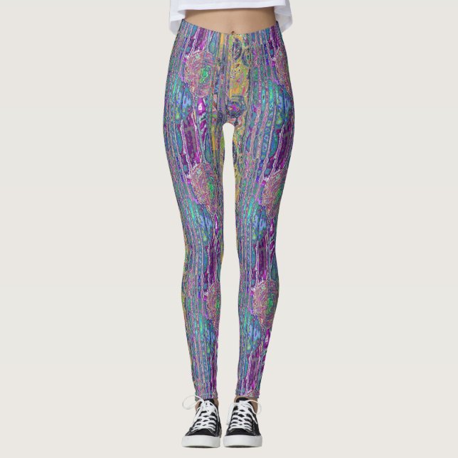 abstract fractals leggings (Front)