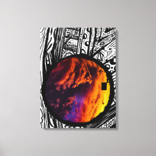 Abstract Frame Art Photography ( Magic Sky ) Canvas Print