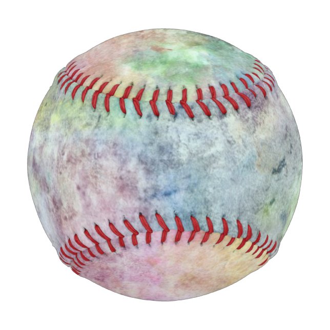 abstract free hand drawing from watercolor baseball (Front)