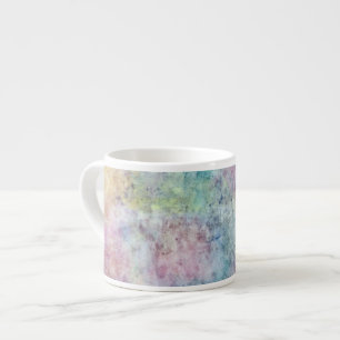 abstract free hand drawing from watercolor espresso cup