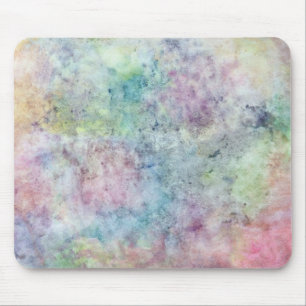 abstract free hand drawing from watercolor mouse pad