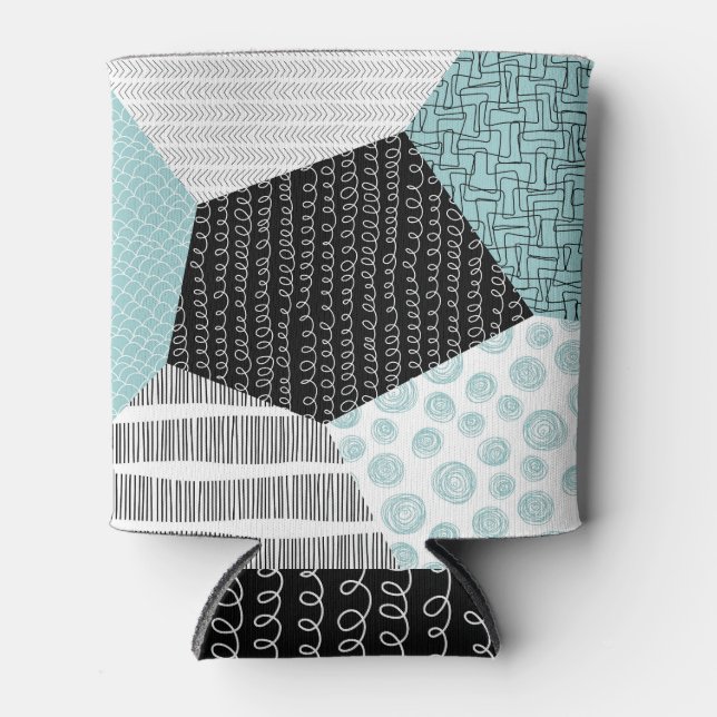 Abstract Freehand Drawing: Artistic Background. Can Cooler (Front)