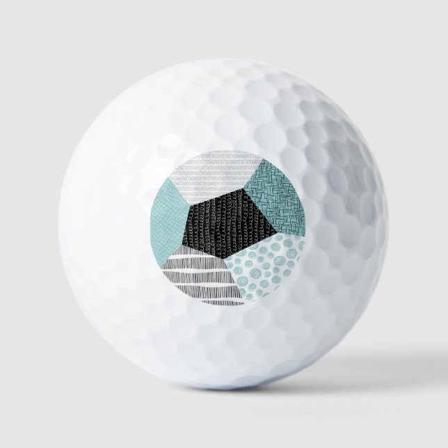 Abstract Freehand Drawing: Artistic Background. Golf Balls (Front)