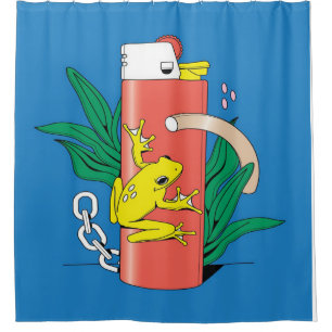 Abstract Frog Zippo Print Art   Cute Frog Lovers