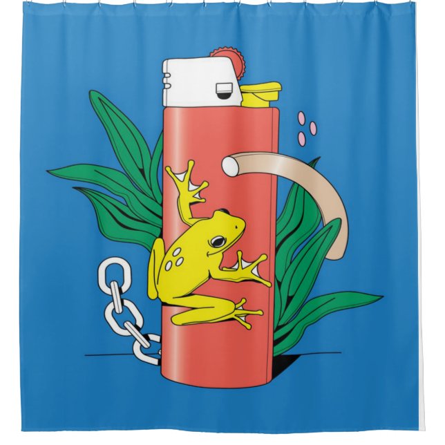 Abstract Frog Zippo Print Art | Cute Frog Lovers (Front)