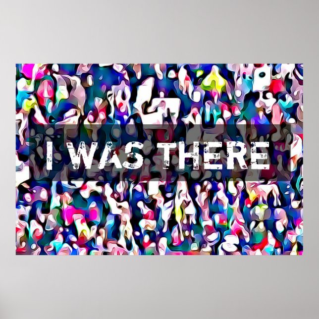 Abstract from Photo at the March for Women Protest Poster (Front)