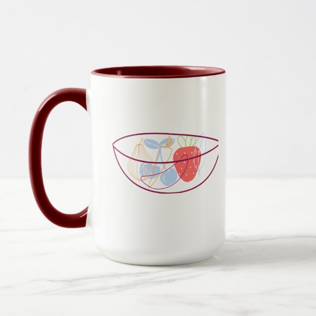 Abstract Fruit Bowel Mug (Left)
