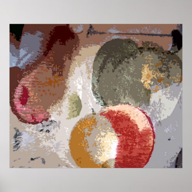 Abstract Fruit Poster (Front)