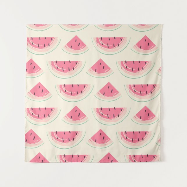 Abstract fruit seamless pattern. Creative colorful Tapestry (Front)