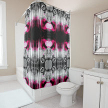 Abstract Fuchsia, Grey and Black Grain Photo Art