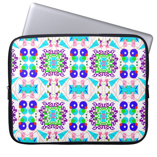 Abstract fun background. Colour shapes pattern.abs Laptop Sleeve (Front)