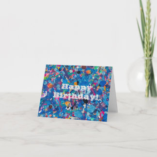 Abstract Fun Birthday Card