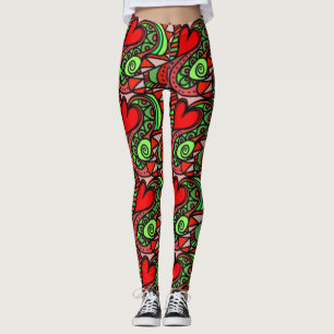 Abstract Fun Colourful Leggings
