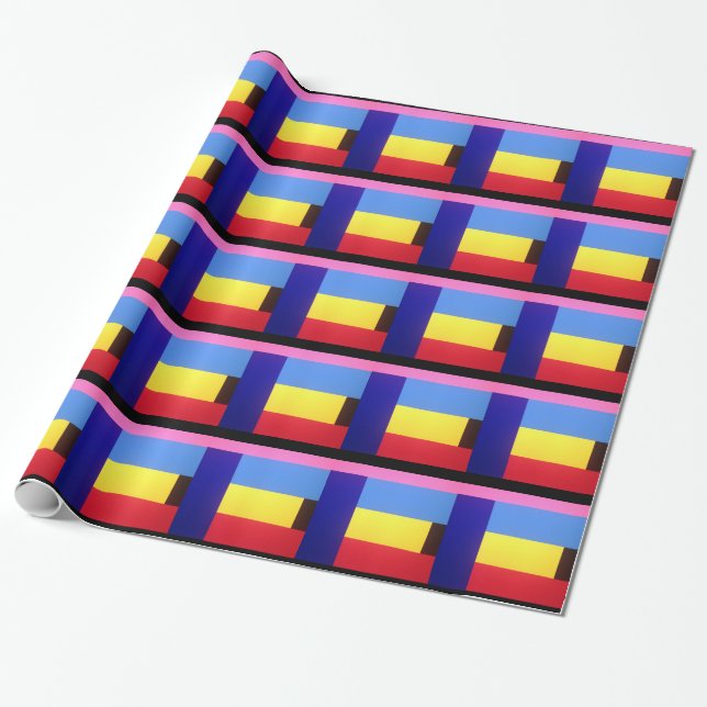 abstract fun wrapping paper (Unrolled)
