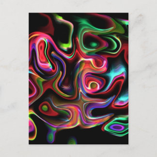 Abstract Funky 90 Postcard