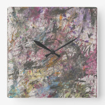 Abstract Funky Colourful Wall Clock