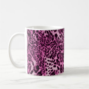 abstract furry leopard skin pattern coffee mug