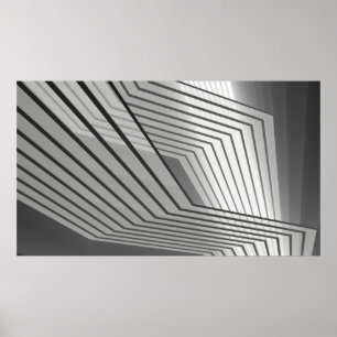 Abstract futuristic architecture background 3d ill poster