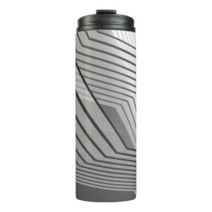 Abstract futuristic architecture background 3d ill thermal tumbler