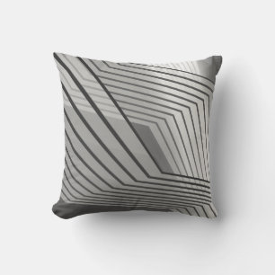 Abstract futuristic architecture background 3d ill throw pillow