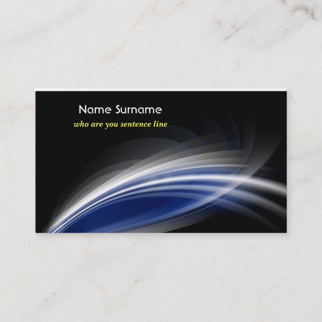 abstract futuristic business card (Front)