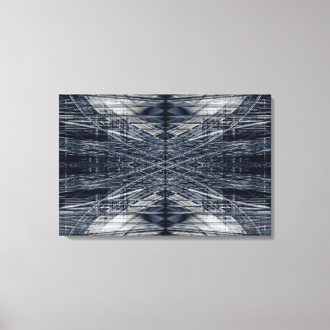 Abstract futuristic pattern canvas print (Front)