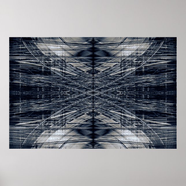 Abstract futuristic pattern poster (Front)