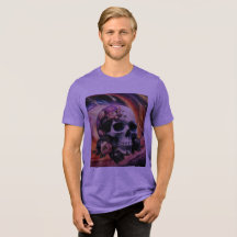 Abstract Galactic Vintage-style Skull