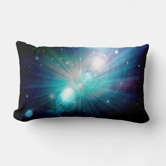 Abstract Galaxy 3 Lumbar Pillow (Front)