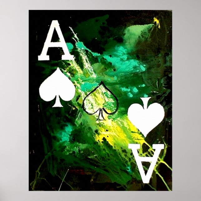 ABSTRACT GALAXY ACES OF SPADE POSTER (Front)