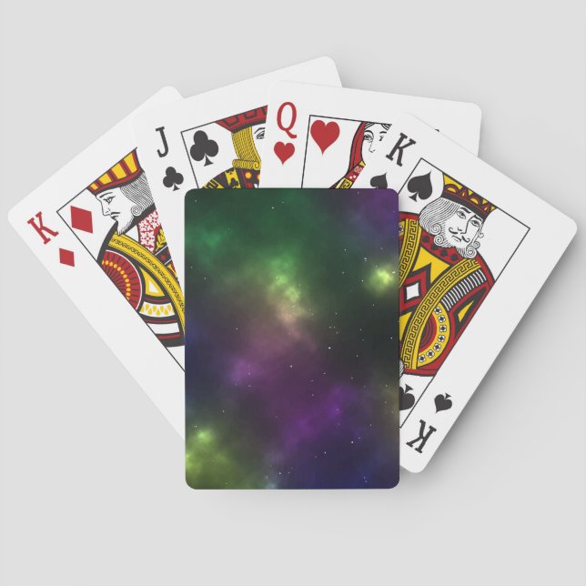 Abstract Galaxy Constellations Digital Art: I Playing Cards (Back)