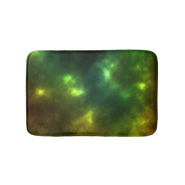 Abstract Galaxy Constellations Digital Art: IV  Bath Mat (Front)