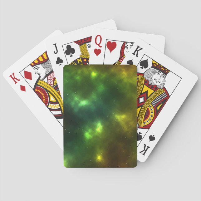 Abstract Galaxy Constellations Digital Art: IV Playing Cards (Back)