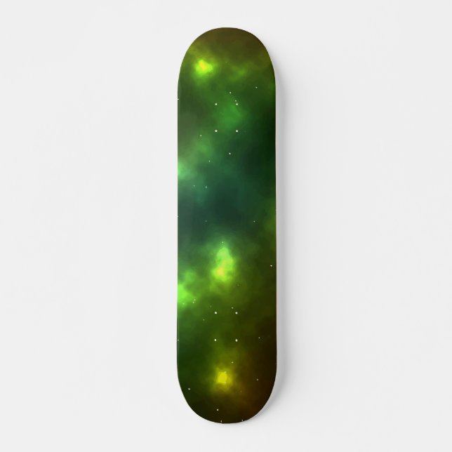 Abstract Galaxy Constellations Digital Art: IV  Skateboard (Front)
