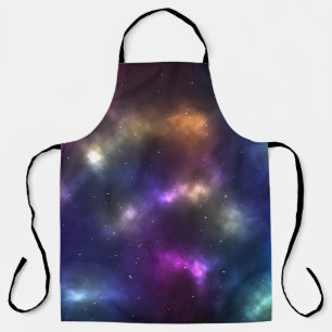 Abstract Galaxy Constellations Digital Art: V Apron