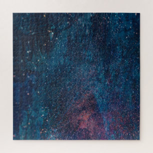 Abstract Galaxy Glitter Paint Pattern Jigsaw Puzzle