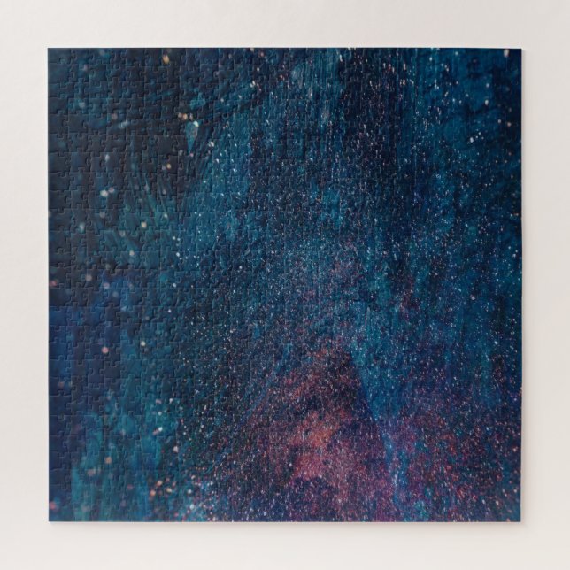 Abstract Galaxy Glitter Paint Pattern Jigsaw Puzzle (Vertical)