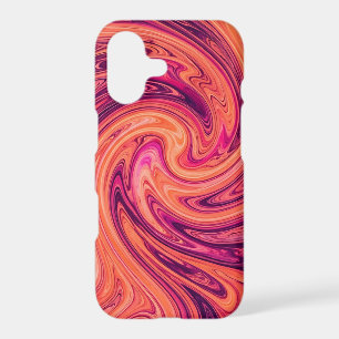 Abstract Galaxy Nebula Sunset Orange iPhone Cases