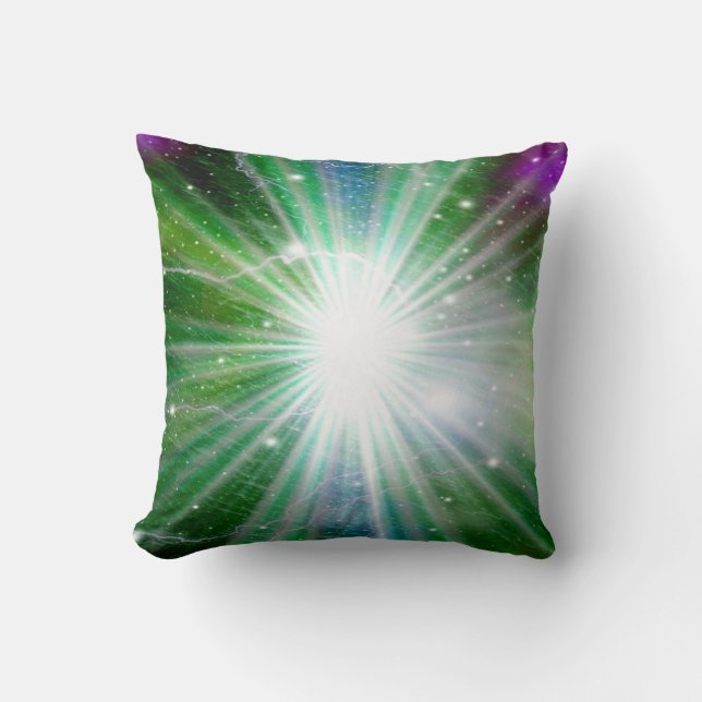 Abstract galaxy throw pillow (Front)