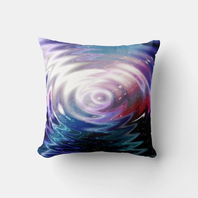 Abstract Galaxy Throw Pillow (Front)