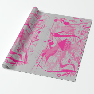 abstract galaxy wrapping paper