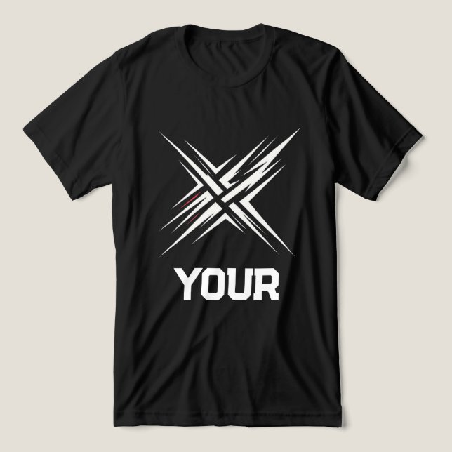 Abstract Gaming Streetwear Design Tri-Blend Shirt (Design Front)