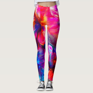 Abstract Garden Bloom Leggings