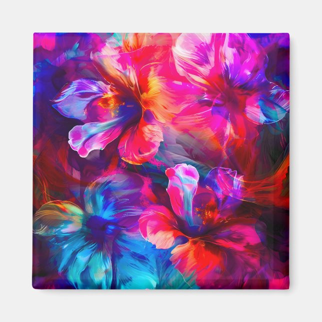 Abstract Garden Bloom Magnet (Front)