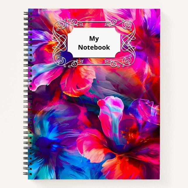 Abstract Garden Bloom Notebook (Front)