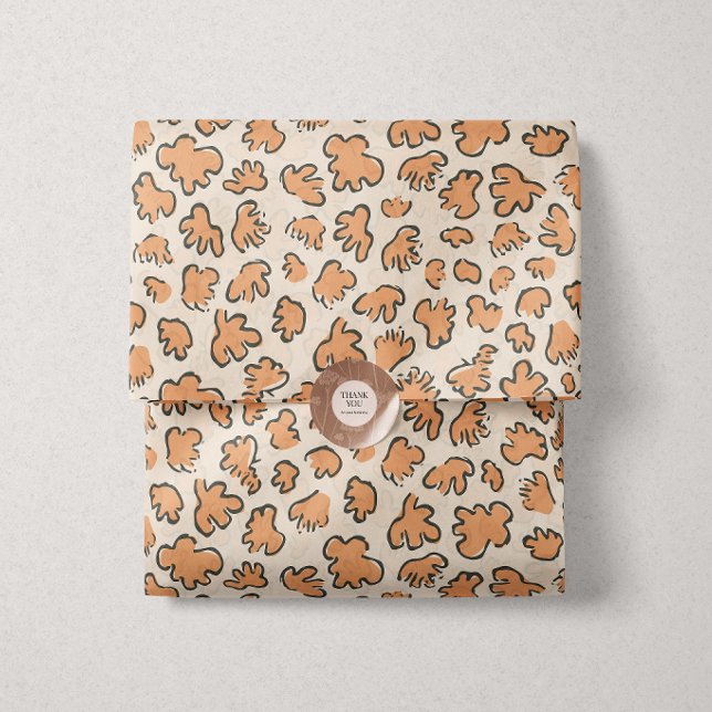 Abstract Garden Confetti | Pattern Muted Apricot Tissue Paper (Creator Uploaded)