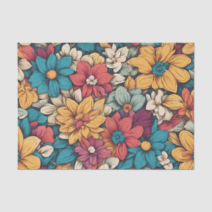 Abstract Garden Flowers for Any Occasion  Tissue Paper